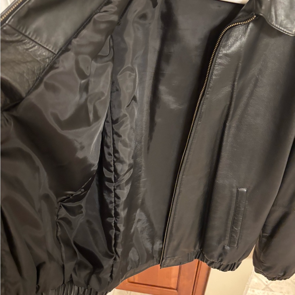 Preston & York Leather Bomber Jacket - Picture 4 of 12
